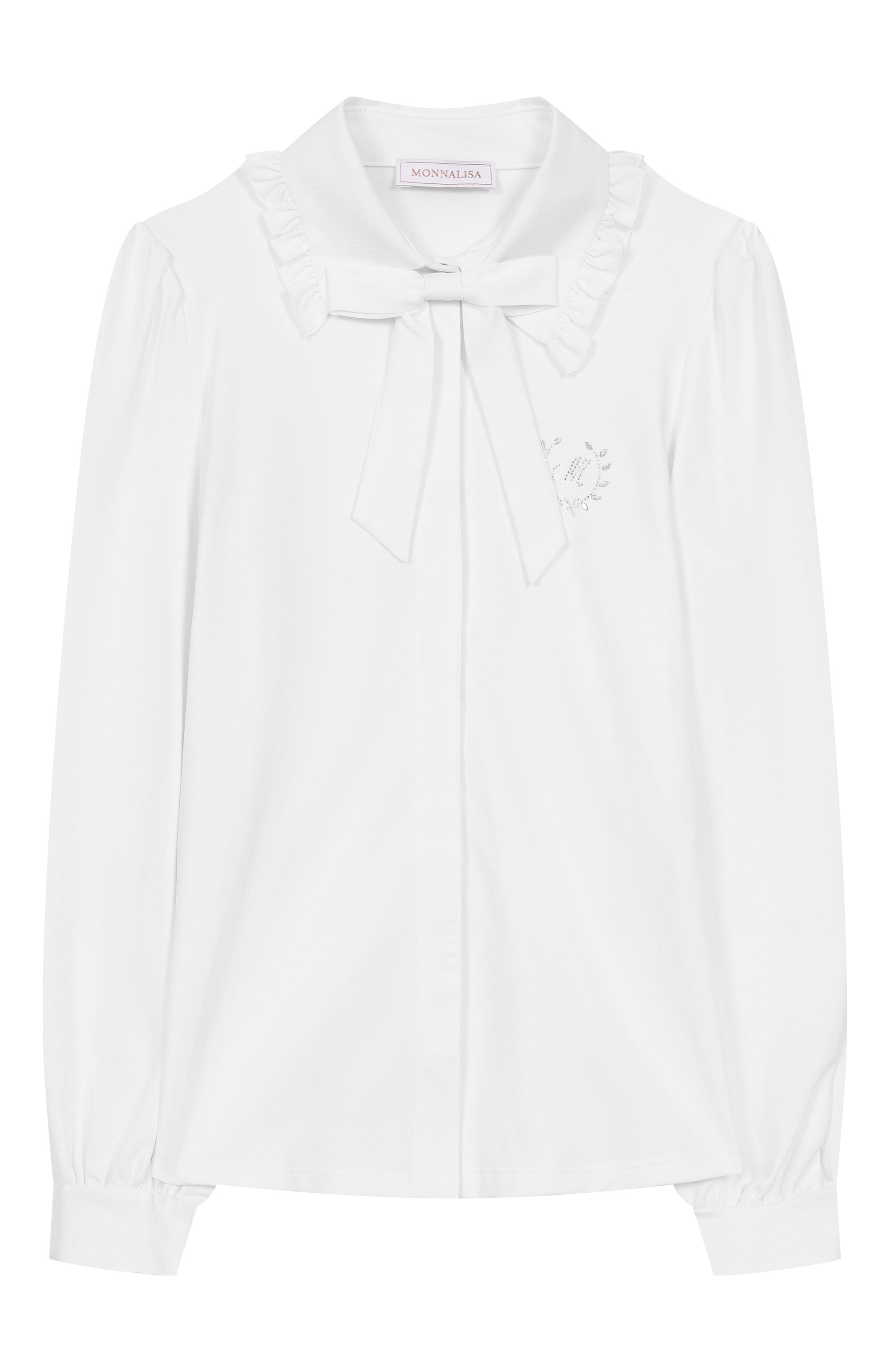 Хлопковая рубашка MONNALISA, арт. 18FIFI, фото 1