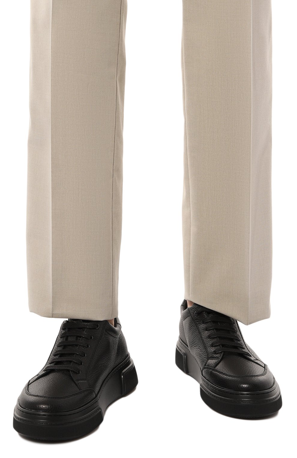 Кожаные кеды GIORGIO ARMANI, арт. X2X177/XN914, фото 3