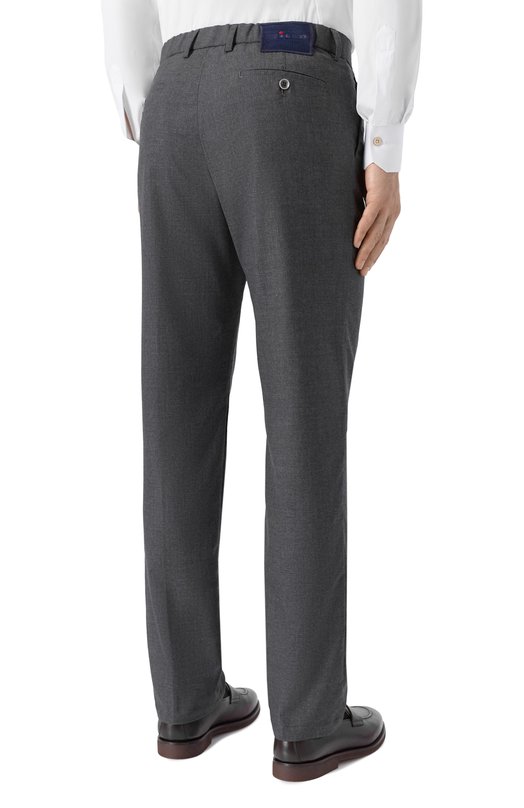 Кашемировые брюки Kiton UFPPERK0130H02 Серый  UFPPERK0130H02 Фото 4
