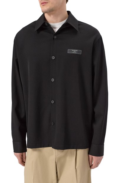 Шерстяная куртка-рубашка BALMAIN, арт. DH0HS391/WB01, фото 3