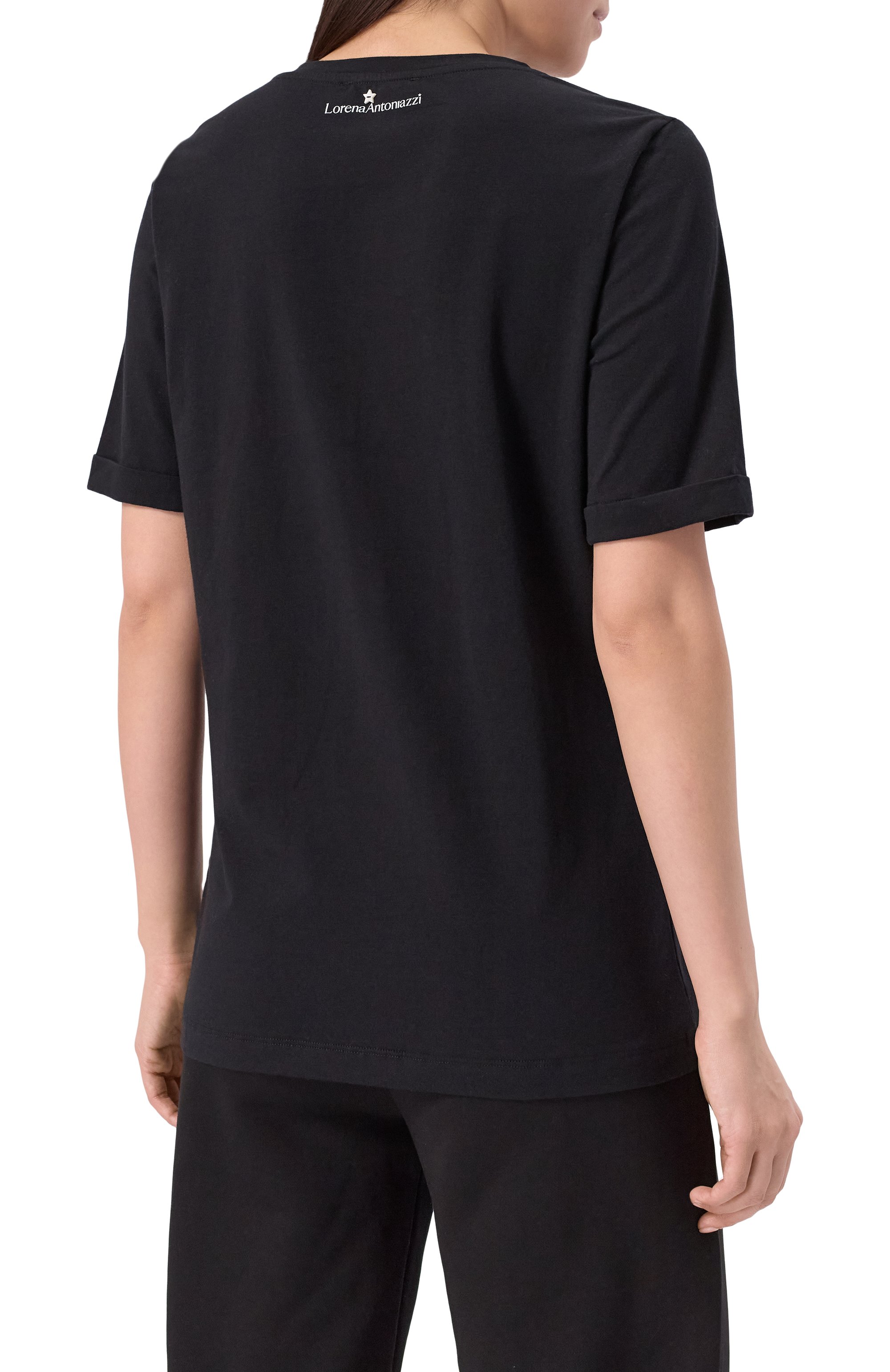 Хлопковая футболка LORENA ANTONIAZZI, арт. TS24/9999, фото 4