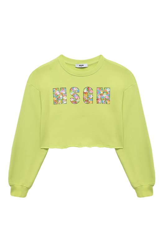 

Хлопковый свитшот MSGM kids, Зелёный