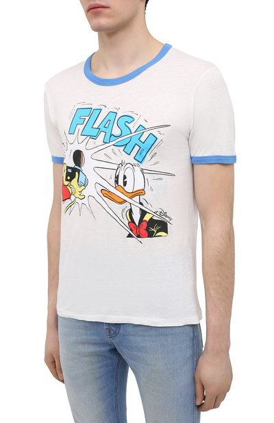 Футболка изо льна и хлопка disney  x gucci GUCCI, арт. 645302/XJC8W, фото 3