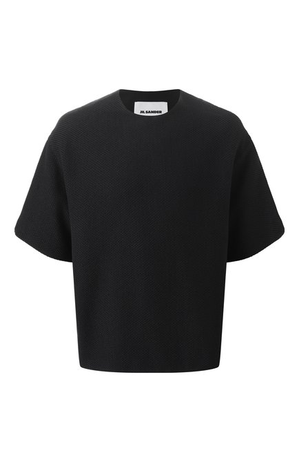 Мужская хлопковая футболка JIL SANDER черного цвета по цене 0 руб., арт. J22GC0199/J20258 | Фото 1