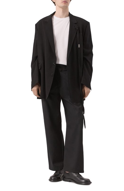 Пиджак из вискозы Ann Demeulemeester B0012470/FA558 Чёрный  B0012470/FA558 Фото 3