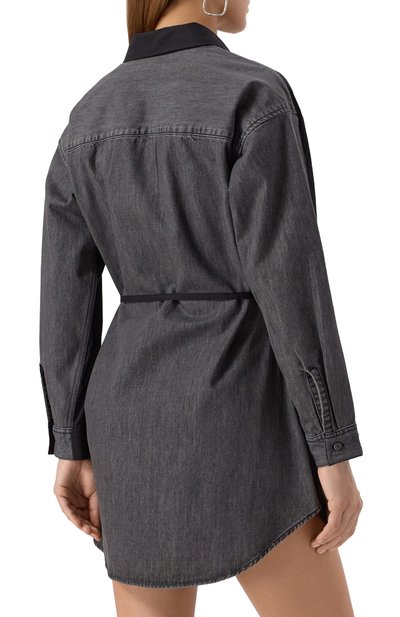 Комбинированное платье-рубашка DIESEL, арт. A17387/0CBCP, фото 4