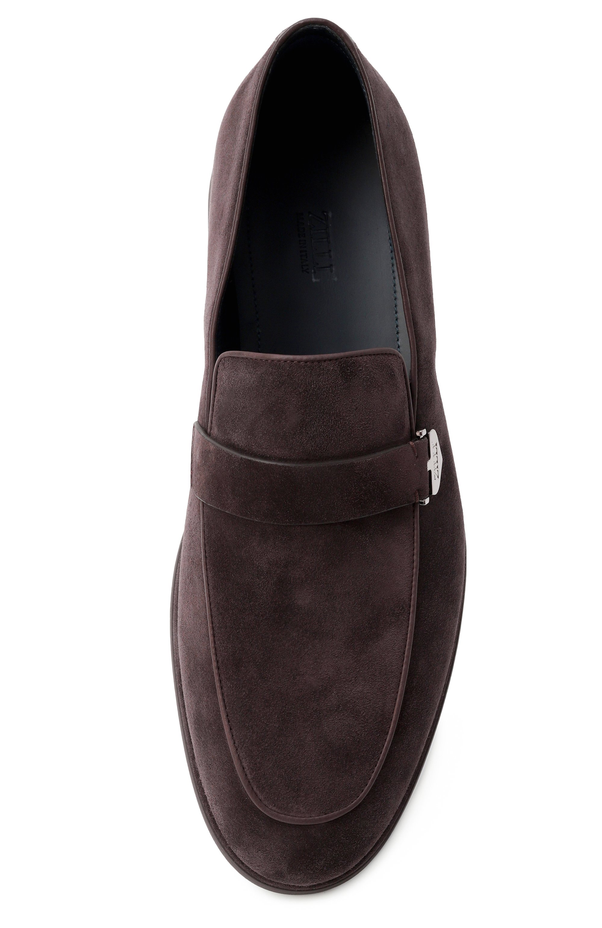 Замшевые лоферы ZILLI темно-коричневого цвета по цене 156000 руб., арт. H0148AM1104VZTP04, фото 6 Замшевые лоферы ZILLI, арт. H0148AM1104VZTP04, фото 6