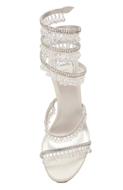 Текстильные босоножки cleo RENE CAOVILLA, арт. C10182-105-R001CYTS, фото 5