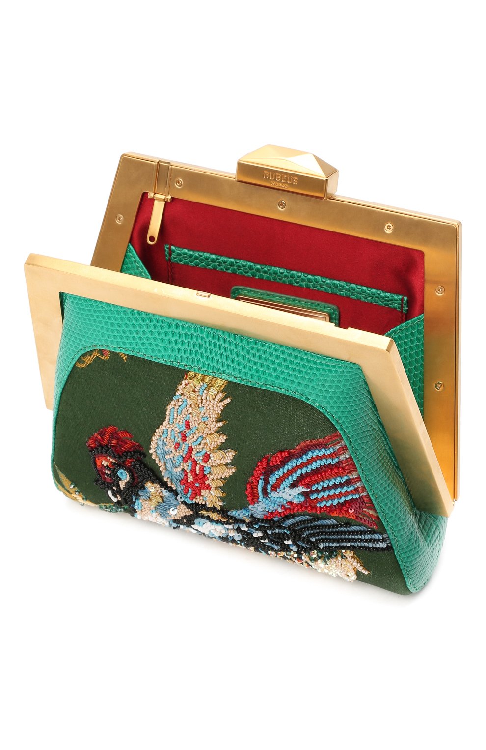 Клатч mydas small из кожи ящерицы RUBEUS MILANO, арт. 012/16D/ LZD&LM, фото 5