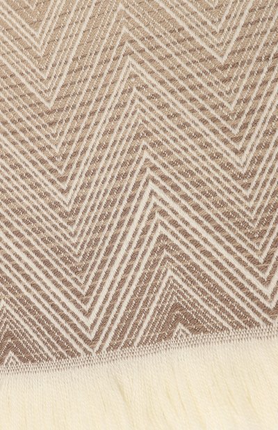 Шерстяной плед MISSONIHOME светло-бежевого цвета по цене 46200 руб., арт. 1T3PL99009/481, фото 2 Шерстяной плед MISSONIHOME, арт. 1T3PL99009/481, фото 2