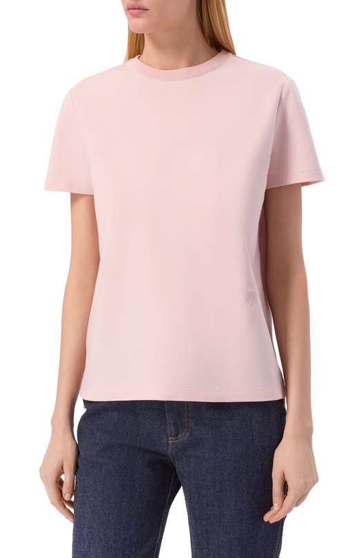 Хлопковая футболка Loro Piana FA05498 Розовый  FA05498 Фото 3