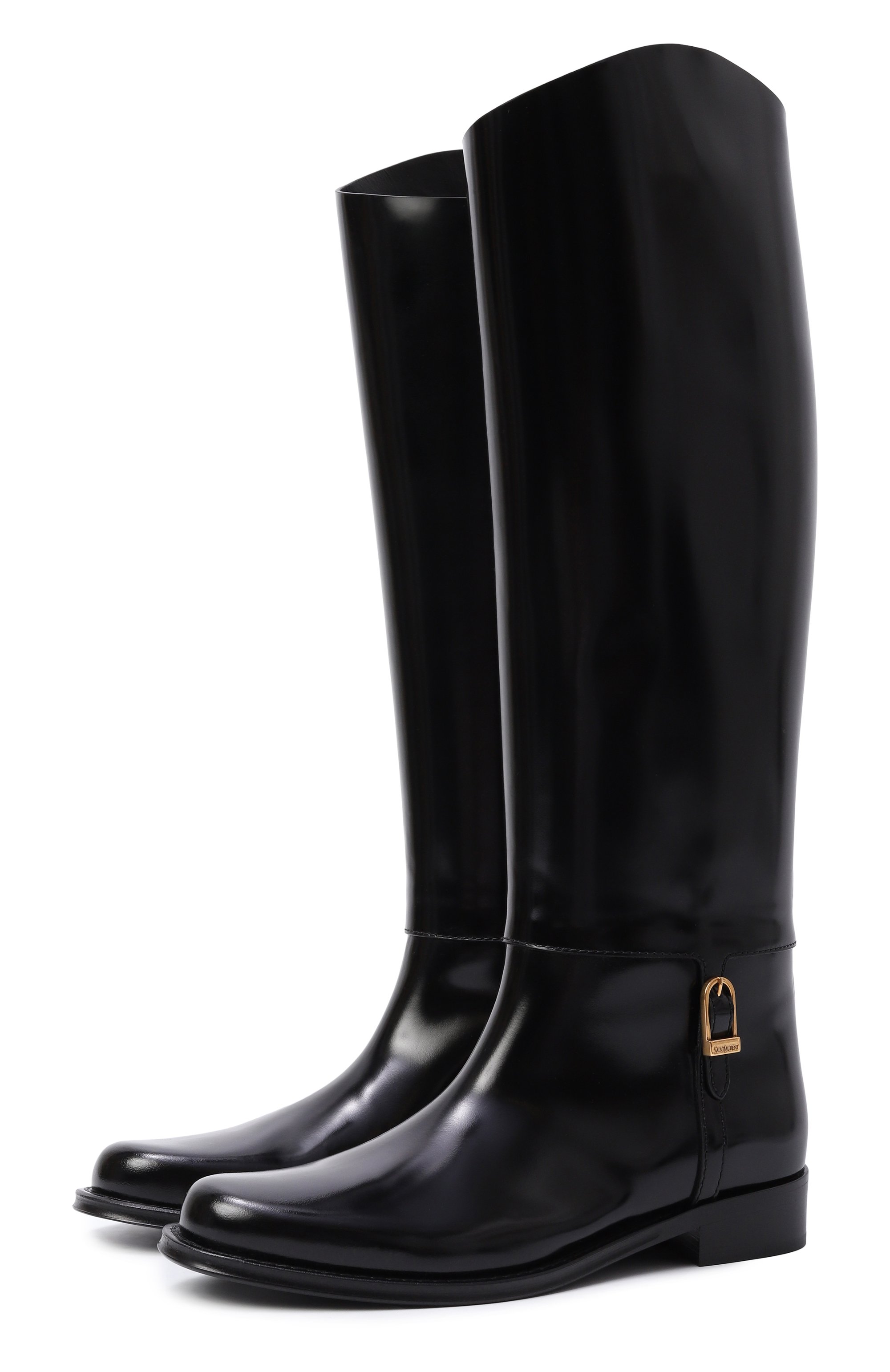 Кожаные сапоги julia SAINT LAURENT, арт. 850101/AAFUQ, фото 1