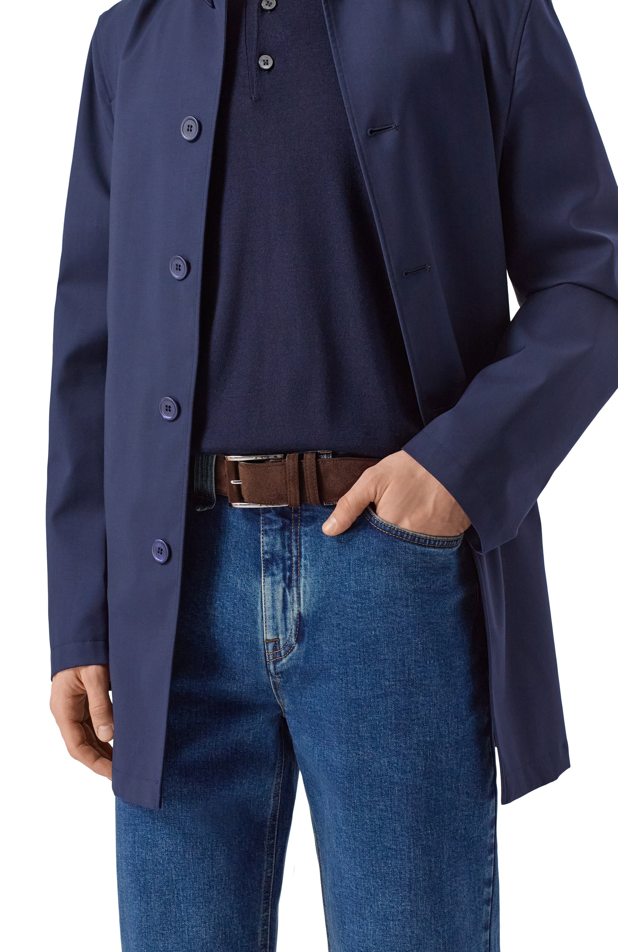 Замшевый ремень KITON, арт. USC7140N00108, фото 2