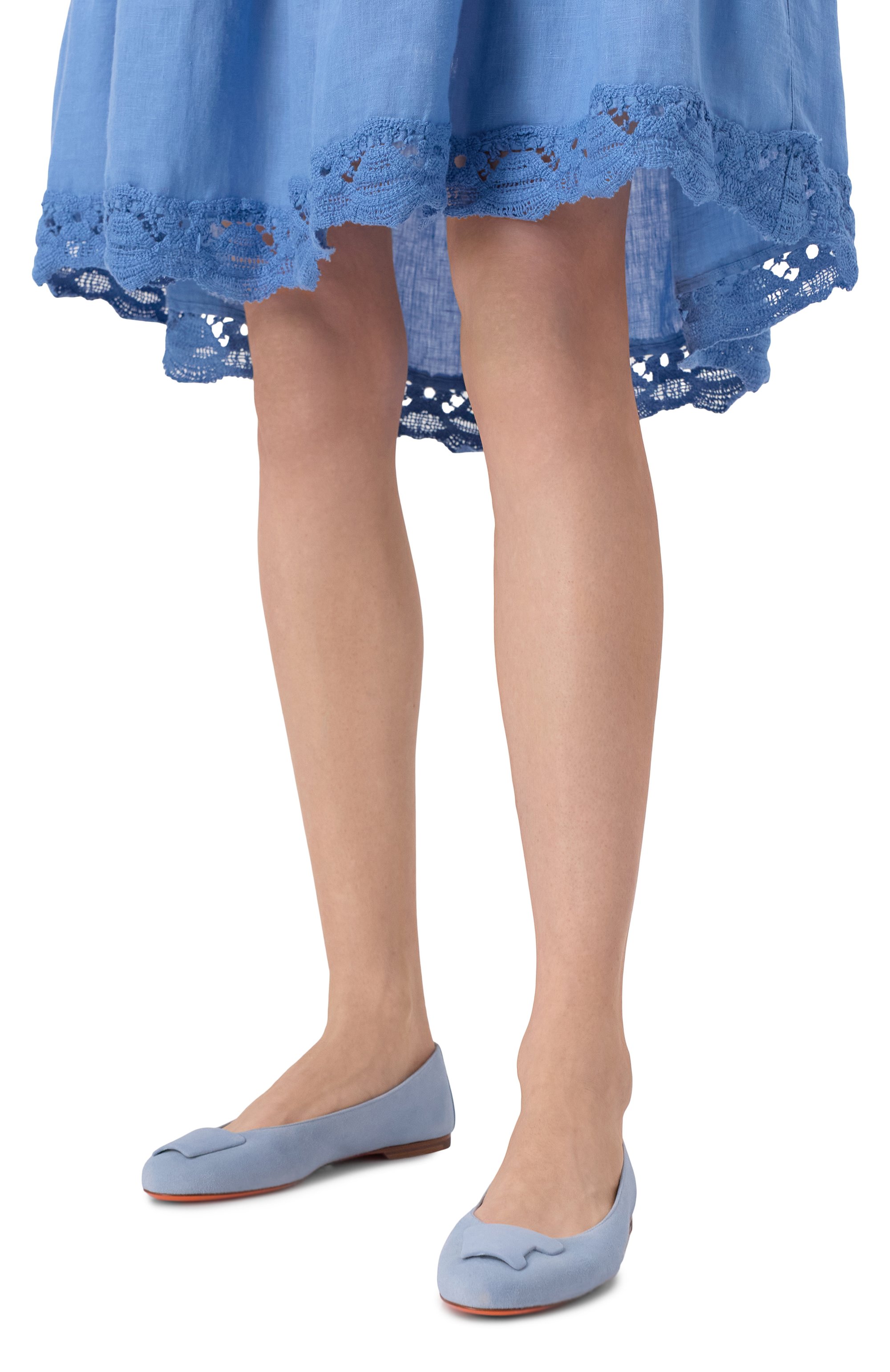 Замшевые балетки SANTONI, арт. WAAG71441KA1TMGD, фото 3