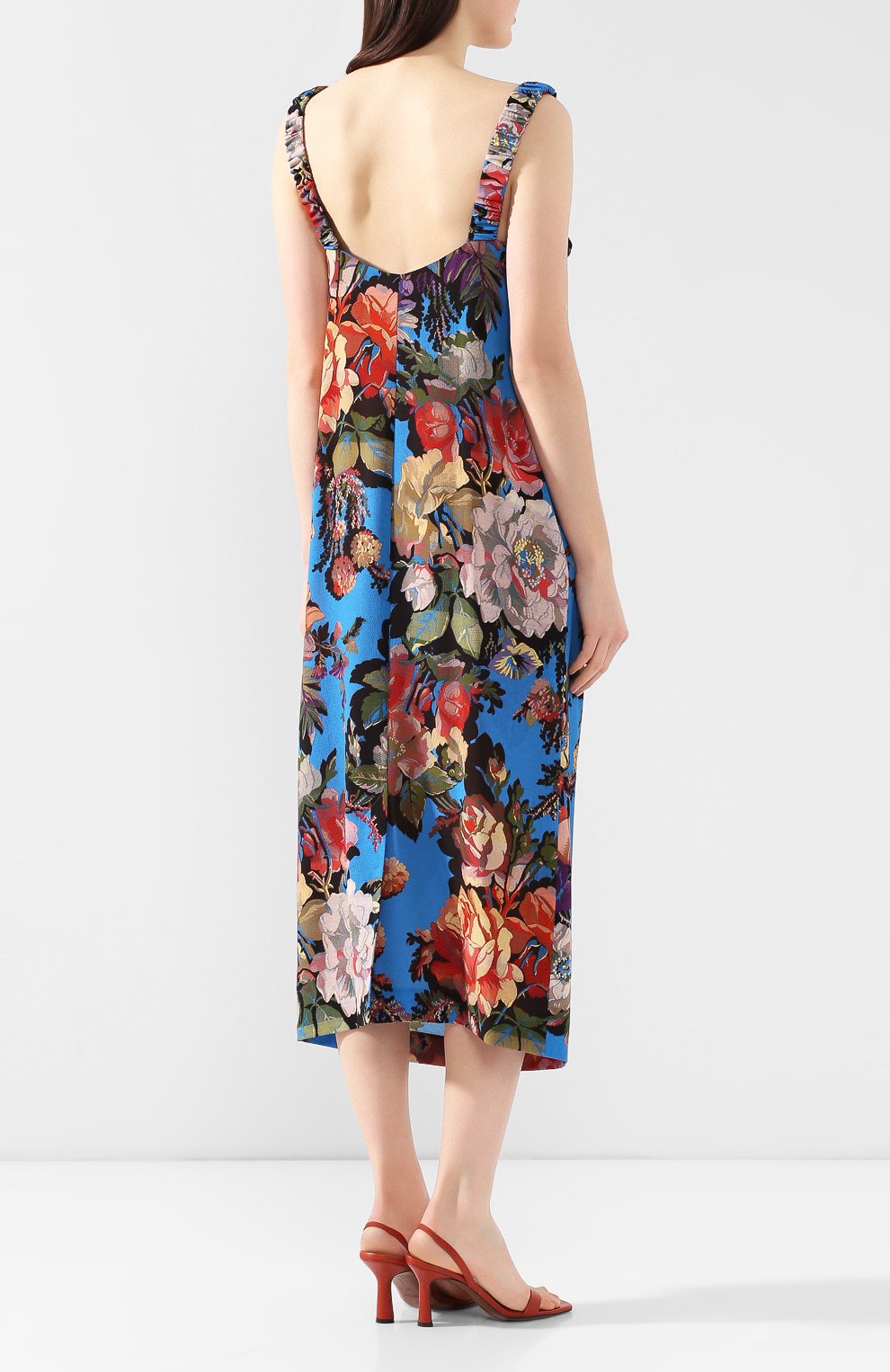 Платье DRIES VAN NOTEN синего цвета по цене 52800 руб., арт. 201-11061-9010, фото 4 Платье DRIES VAN NOTEN, арт. 201-11061-9010, фото 4