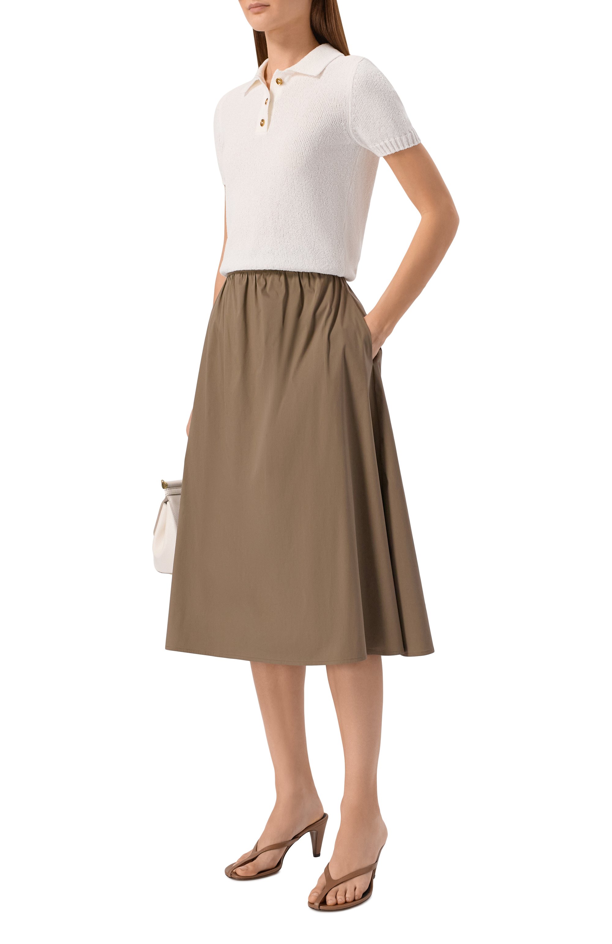 Хлопковое поло GRAN SASSO белого цвета по цене 29950 руб., арт. 23256/22156, фото 2 Хлопковое поло GRAN SASSO, арт. 23256/22156, фото 2