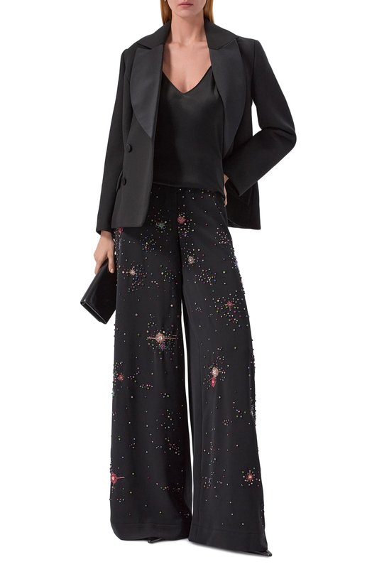 Брюки с отделкой стразами Zuhair Murad PTR25029/CRCA018 Чёрный  PTR25029/CRCA018 Фото 2