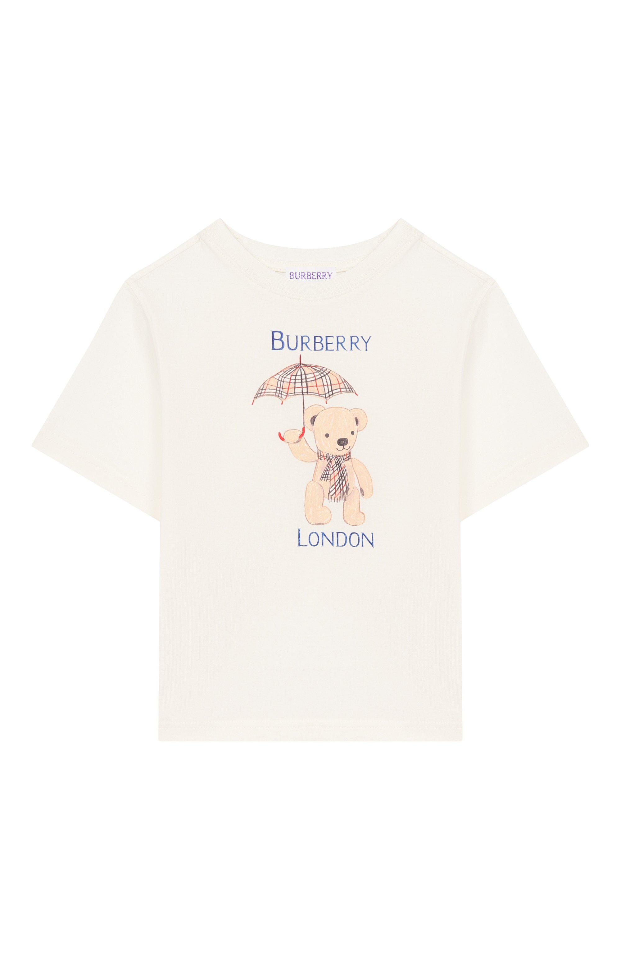 Хлопковая футболка BURBERRY, арт. 8127206, фото 1