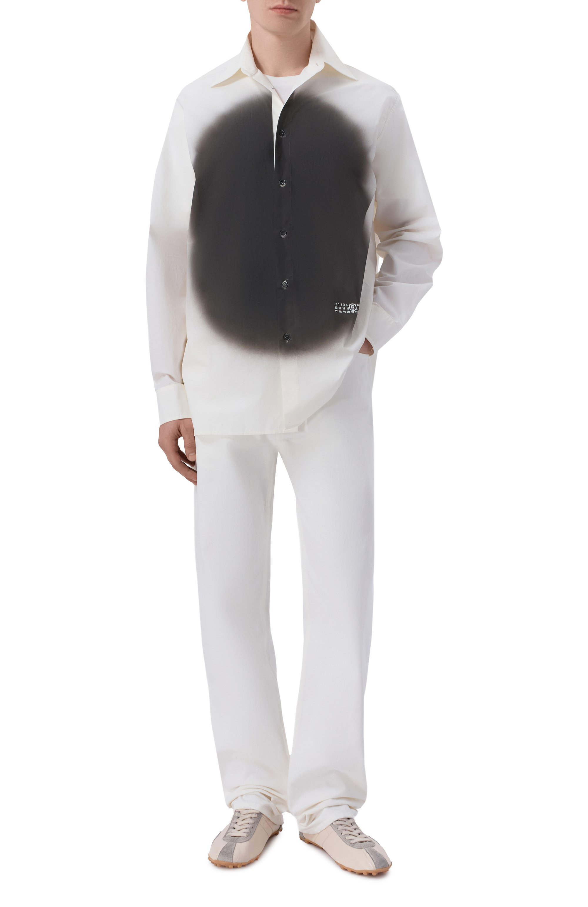 Хлопковая рубашка MM6, арт. SH0DT0042/M35256, фото 2