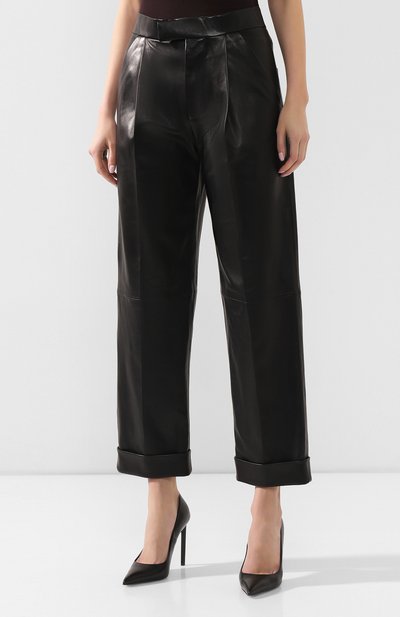 Кожаные брюки TOM FORD, арт. PAL676-LEX228, фото 3