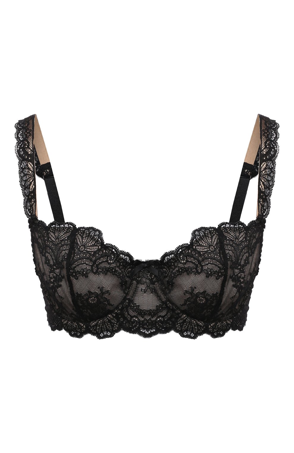Бюстгальтер-балконет AUBADE черного цвета по цене 16390 руб., арт. OG14, фото 1 Бюстгальтер-балконет AUBADE, арт. OG14, фото 1