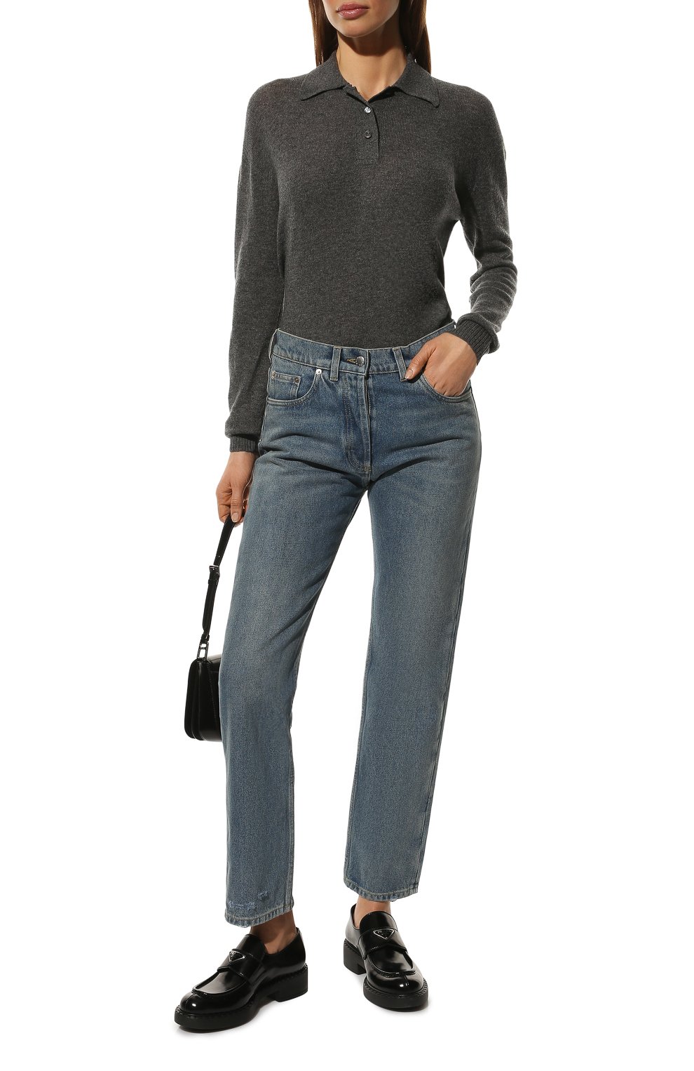 Кашемировое поло PRADA, арт. P24Q1P-100H-F0480-221, фото 2