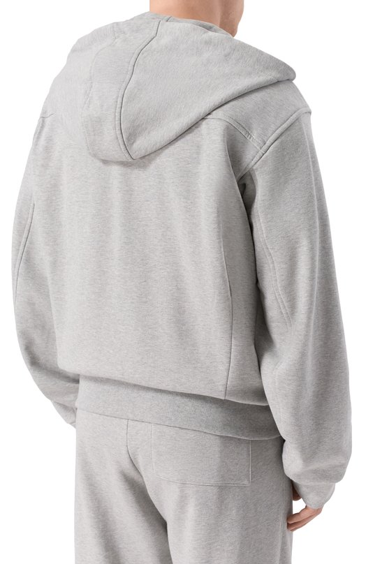 Хлопковая толстовка Dries Van Noten 021138/3611 Серый  021138/3611 Фото 4