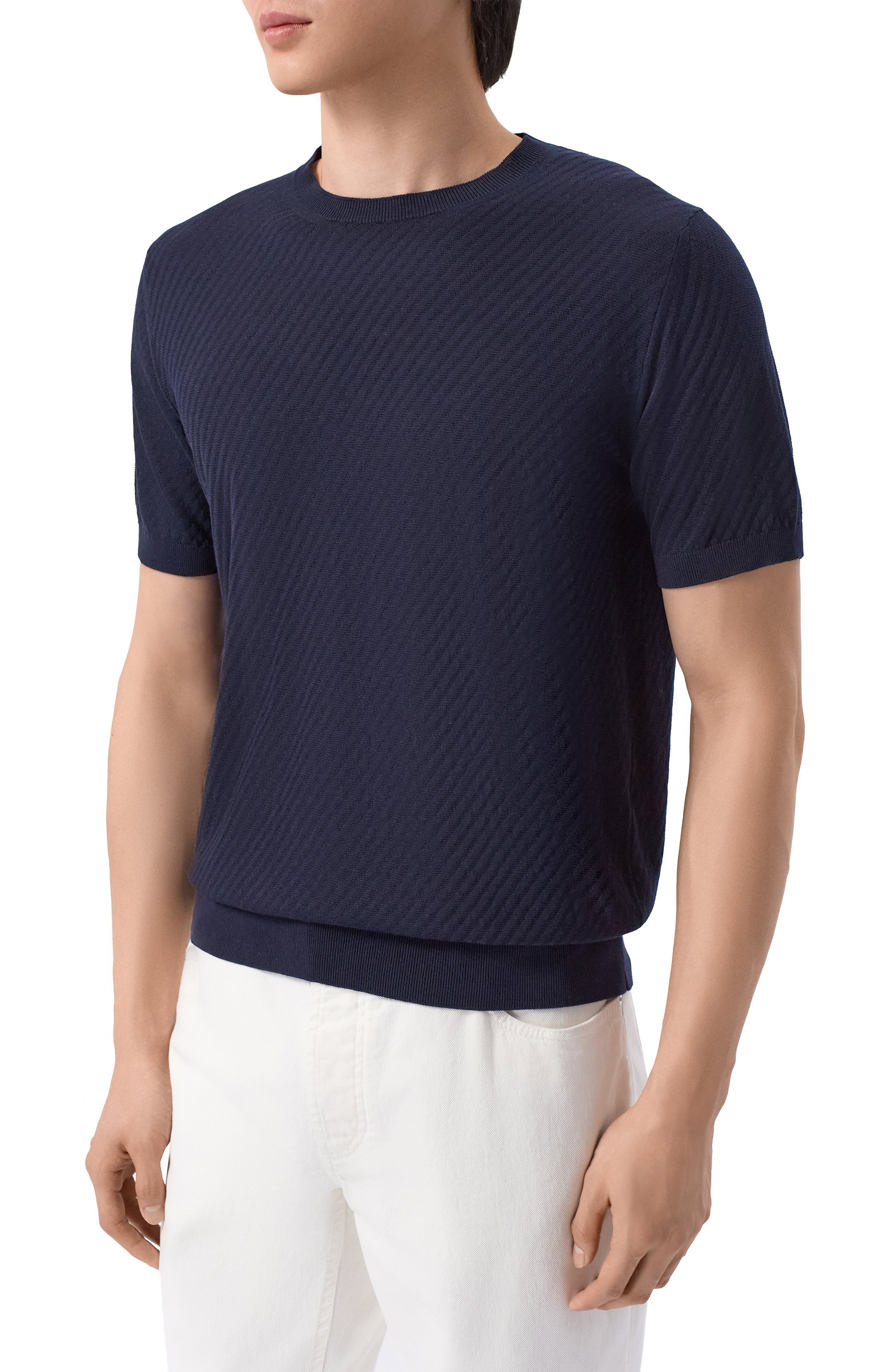  Джемпер из хлопка и шелка CORNELIANI, арт. 27M518/2725144, фото 3