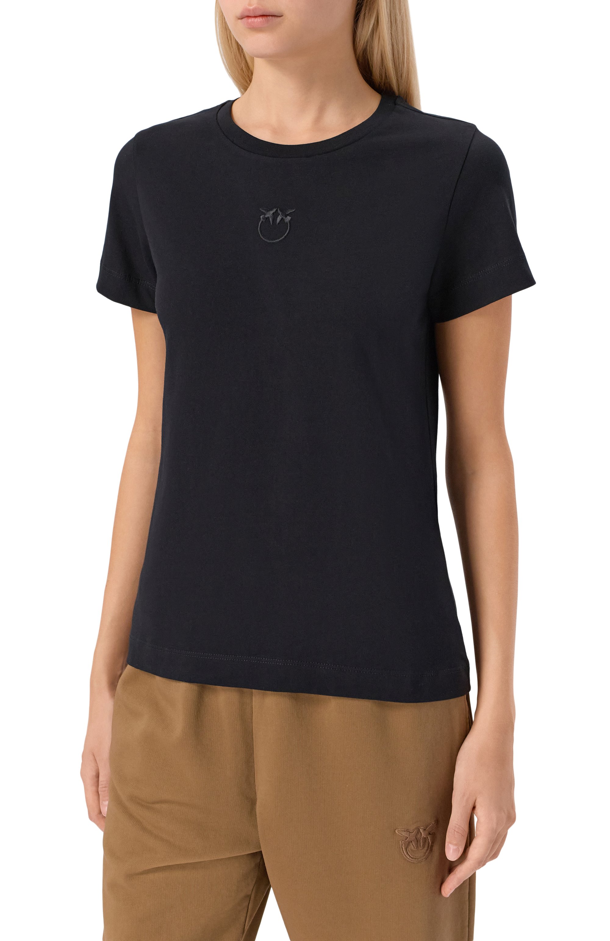 Хлопковая футболка PINKO, арт. 100355/A2RD, фото 3