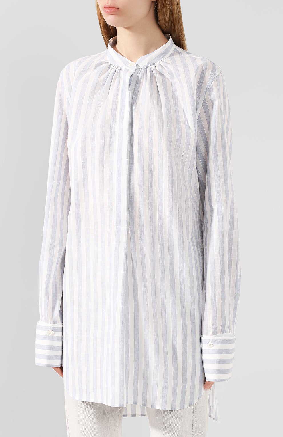 Хлопковая рубашка ANN DEMEULEMEESTER, арт. 2001-2008-P-123-001, фото 3