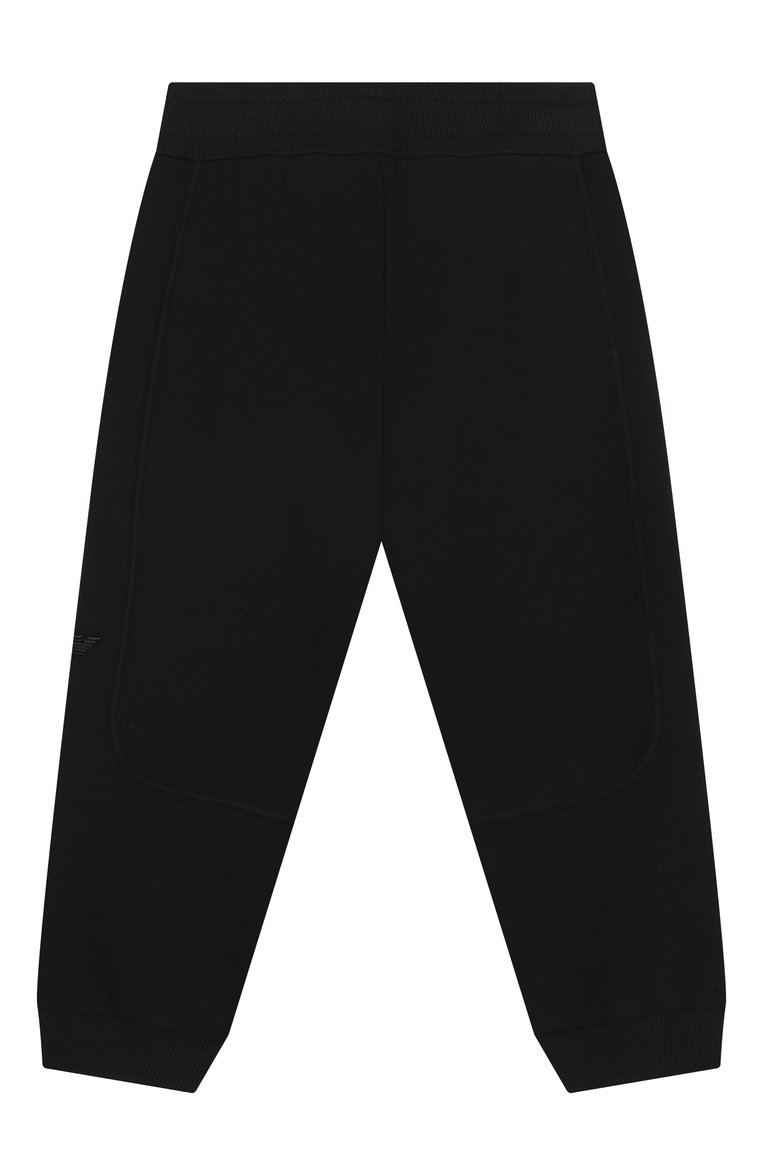 Детского комплект из толстовки и брюк EMPORIO ARMANI темно-синего цвета, арт. EB000168/AF13217 | Фото 6 (Материал внешний: Хлопок, Синтетический материал; Рукава: Длинные; Мальчики Кросс-КТ: Костюмы-спорт; Ростовка одежда: 4 года | 104 см, 5 лет | 110 см, 6 лет | 116 см, 7 лет | 122 см, 8 лет | 128 см, 10 - 11 лет | 140 - 146см, 13 - 15 лет | 158 см, 16 лет | 164 см)
