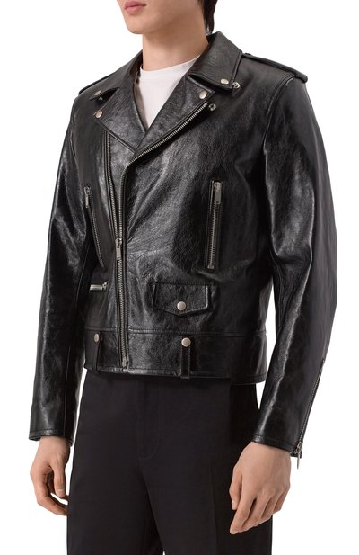 Кожаная куртка SAINT LAURENT, арт. 484284/YC2NI, фото 3