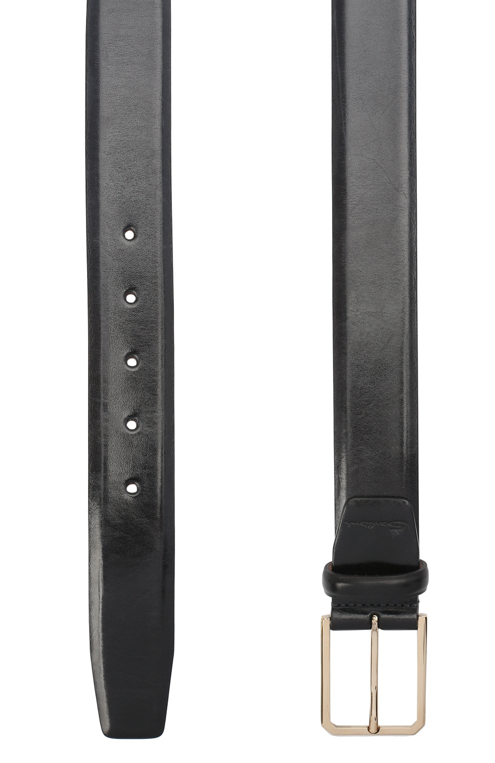 Кожаный ремень SANTONI темно-синего цвета по цене 42600 руб., арт. CM35NS003B91HVVDU59, фото 2 Кожаный ремень SANTONI, арт. CM35NS003B91HVVDU59, фото 2