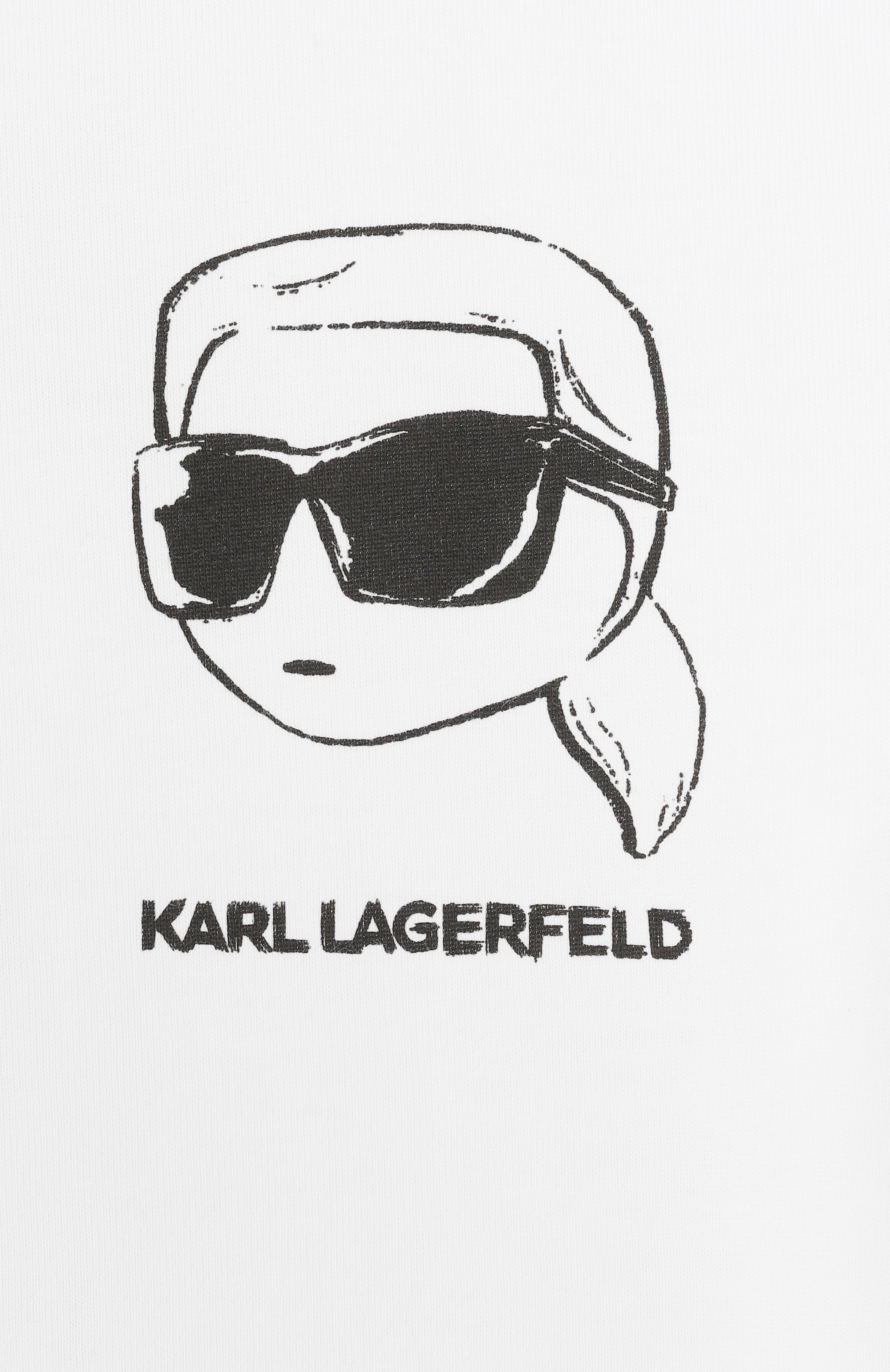 Хлопковая футболка KARL LAGERFELD KIDS, арт. Z31103, фото 3