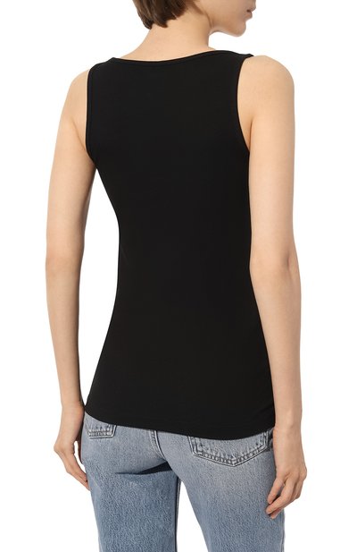 Хлопковая майка TOTEME черного цвета по цене 14800 руб., арт. 241-WRT1053-FB0094, фото 4 Хлопковая майка TOTEME, арт. 241-WRT1053-FB0094, фото 4