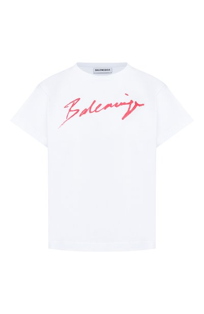 Женская хлопковая футболка BALENCIAGA, арт. 583217/TFV63