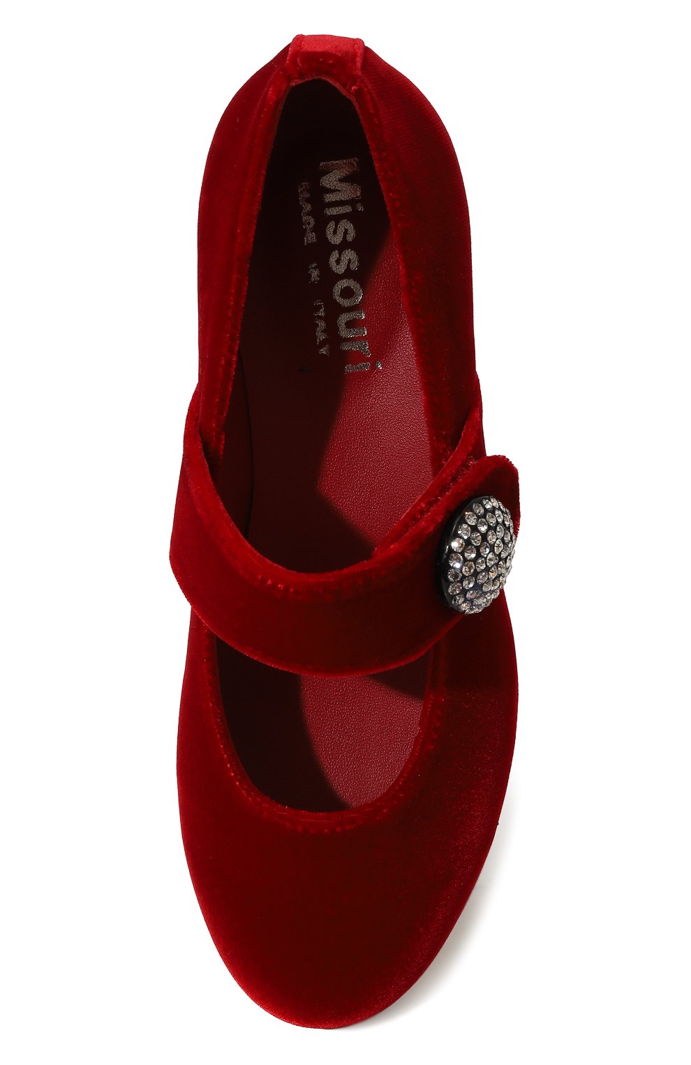 Бархатные балетки MISSOURI бордового цвета по цене 22600 руб., арт. 77192 A/27-30, фото 4 Бархатные балетки MISSOURI, арт. 77192 A/27-30, фото 4