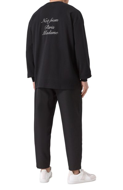 Хлопковый лонгслив DROLE DE MONSIEUR, арт. E-TS220-C0002-BL, фото 2