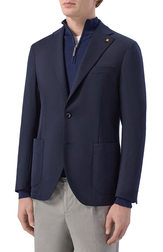 Шерстяной пиджак Sartoria Latorre JD74/JJ976 Синий  JD74/JJ976 Фото 3