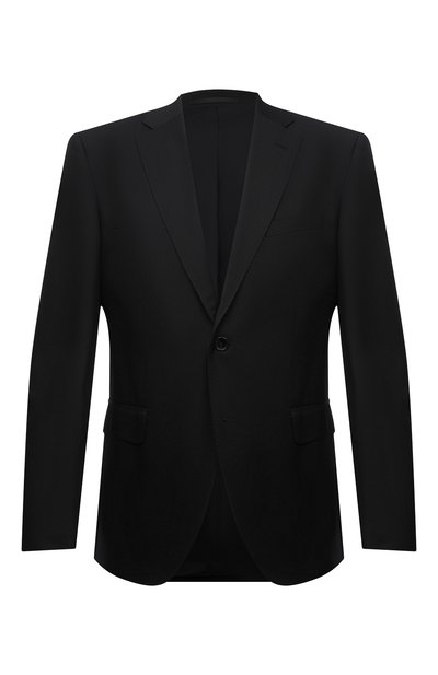 Шерстяной пиджак BOSS черного цвета по цене 48400 руб., арт. 50409253, фото 1 Шерстяной пиджак BOSS, арт. 50409253, фото 1