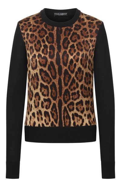 Женский комбинированный пуловер DOLCE & GABBANA, арт. FXX31T/JGMGS