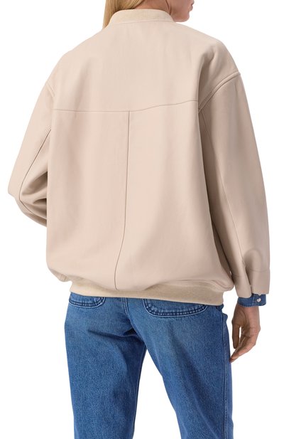 Кожаный бомбер YVES SALOMON, арт. 25EFV03169K47W/A1013, фото 4