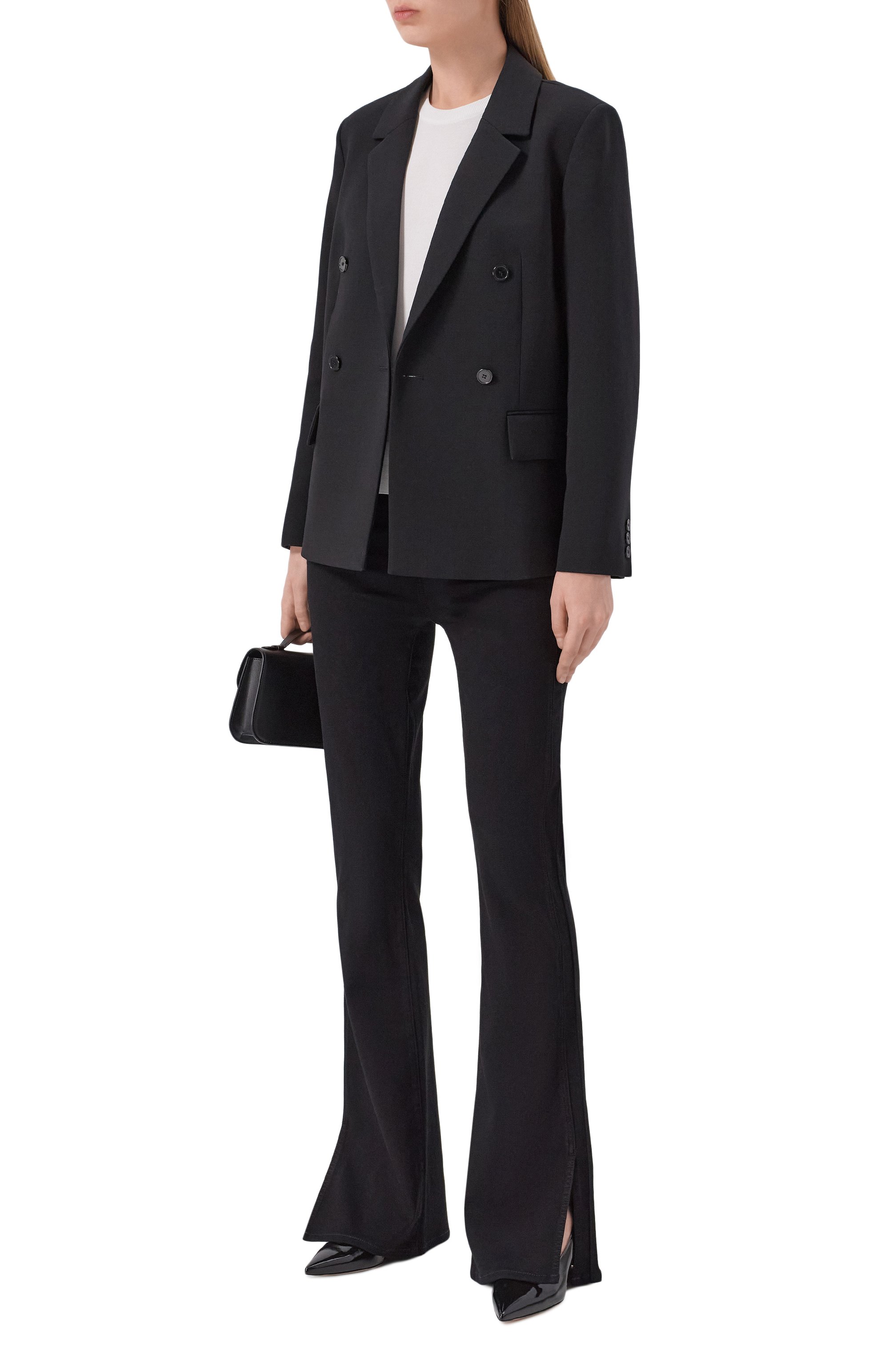 Жакет из шерсти и вискозы 12 STOREEZ черного цвета по цене 36000 руб., арт. 126463, фото 2 Жакет из шерсти и вискозы 12 STOREEZ, арт. 126463, фото 2