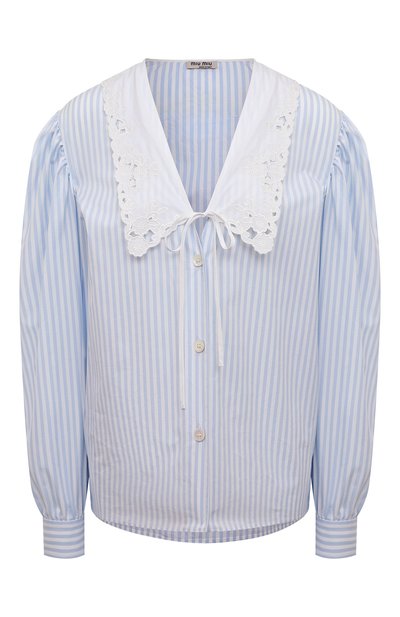 Хлопковая блузка MIU MIU, арт. MK1565-Z58-F0M10, фото 1