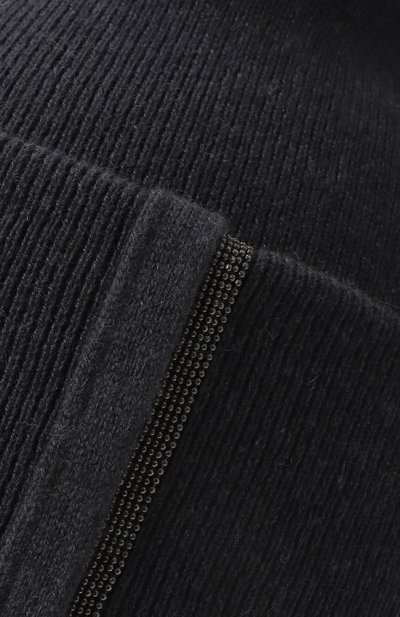 Кашемировая шапка BRUNELLO CUCINELLI темно-синего цвета по цене 68650 руб., арт. M12163199, фото 4 Кашемировая шапка BRUNELLO CUCINELLI, арт. M12163199, фото 4