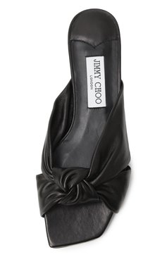 Кожаные шлепанцы avenue JIMMY CHOO, арт. AVENUE FLAT/NAP, фото 4