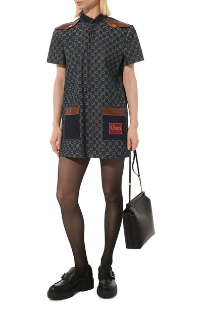 Джинсовое платье GUCCI синего цвета по цене 252000 руб., арт. 651391 XDBIP, фото 2 Джинсовое платье GUCCI, арт. 651391 XDBIP, фото 2