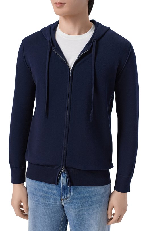 Хлопковый кардиган Andrea Campagna M5426-8025 Синий  M5426-8025 Фото 3