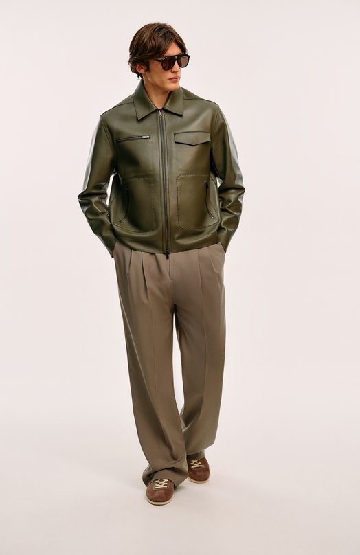 Шерстяные брюки Dries Van Noten 251-020914-1063 Серый  251-020914-1063 Фото 8