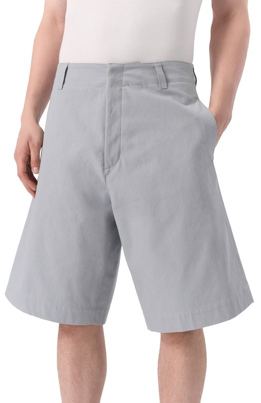 Хлопковые шорты Jil Sander J47KA0262/J45267 Голубой  J47KA0262/J45267 Фото 3